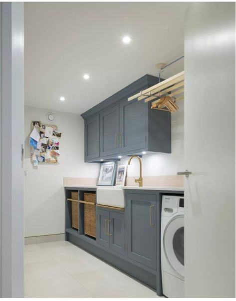 Navy Utility Room, Blue Utility Room, Small Utility Room, Small Utility, Boot Room, Utility Room, Laundry Room, Navy, Blue