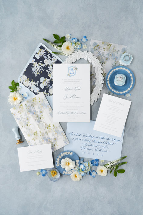 Nothing says ‘timeless southern wedding’ more than blue and white hydrangeas. Rustic Blue Wedding Invitations, Blue And White Wedding Invitations, Ink Calligraphy, Blue And White Wedding, White Hydrangeas, White Wedding Invitations, Rustic Blue, Wedding 2025, Blue Wedding Invitations