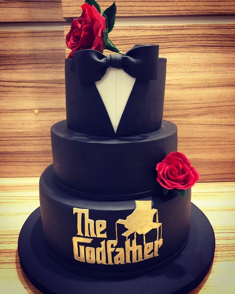 The GodFather! The Godfather Cake Birthday, The Godfather Cake Ideas, Godfather Birthday Theme, Godfather Party Ideas, The Godfather Party Theme, The Godfather Birthday Theme, Mafia Cake Ideas, Godfather Party Theme, Godfather Theme Party Ideas