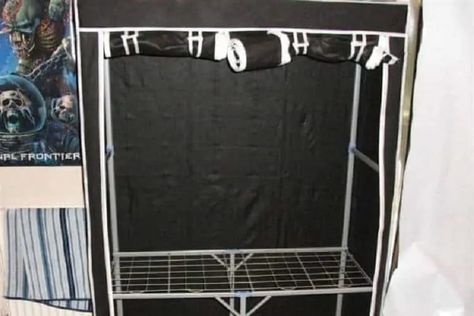 Diy Grow Tent: 12 Easy Yet Inexpensive DIY Grow Box Ideas You Can Build 4 Diy Grow Tent, Grow Cabinet, Hydroponic Grow Systems, Industrial Shelving Units, Indoor Tents, Hydroponics Diy, Grow Boxes, Grow Room, Grow System