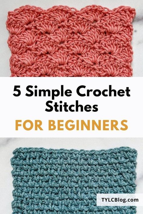 Explore five simple crochet stitch patterns perfect for beginners. Learn how to master the V stitch, moss stitch, griddle stitch, shell stitch, and more with these free crochet stitch patterns. Enhance your crochet techniques and create beautiful crochet projects easily. Crochet Ideas For Beginners Step By Step, Free Crochet Stitch Patterns, Moss Crochet Stitch, Diy Crochet For Beginners, Learn Crochet Beginner, Crochet Moss Stitch, Crochet Stitch Patterns, V Stitch Crochet, Easy Beginner Crochet Patterns