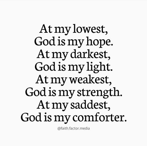 At My Lowest, God Loves Us, Gods Plan Quotes, We Are Strong, Inspirational Bible Quotes, Bible Quotes Prayer, God Loves Me, Christian Quotes Inspirational, Bible Encouragement