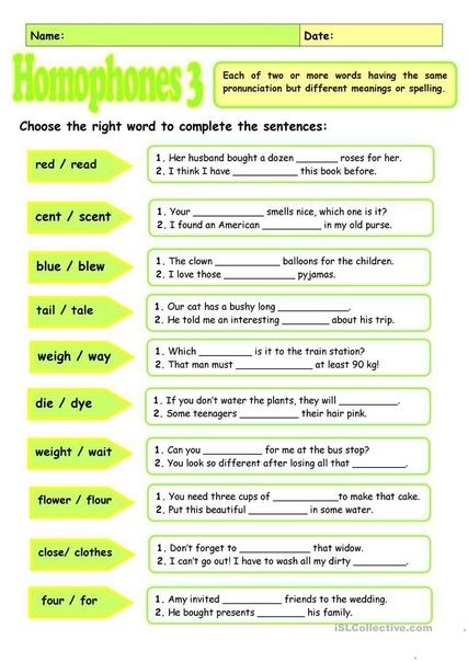 Homophones Worksheets For Grade 3, English Phonetics, Homophones Activity, Worksheet Number, Class Worksheets, Homophones Worksheets, Suffixes Worksheets, Tenses English, Speaking Activity