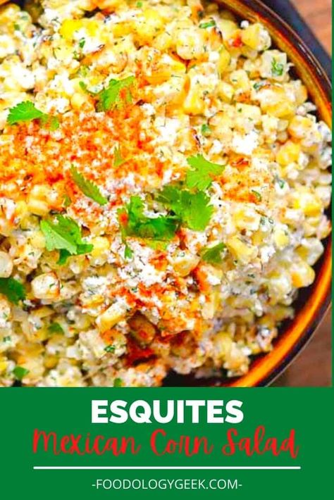 Charred Corn Salad, Corn In A Cup, Easy Corn Salad, Spicy Dressing, Enchilada Pasta, Mexican Corn Salad, Fresh Corn Salad, Charred Corn, Easy Corn