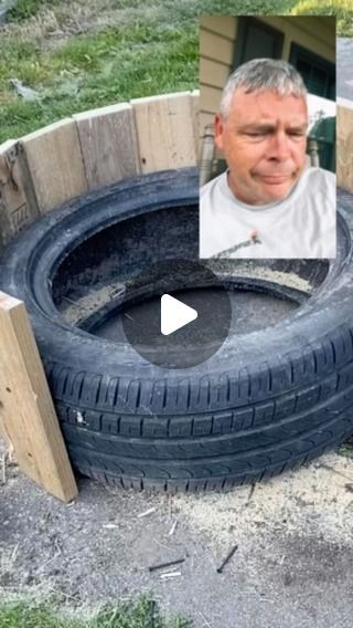 Michael Duty on Instagram: "Tire Banks datchu? Love this idea!!!" Recycled Tire Planters, Tire Planters Ideas, Recycled Tyres Garden, Old Tire Planters, Tire Garden, Tire Planters, Diy Lawn, Garden Growing, Front Yard Landscaping Plans