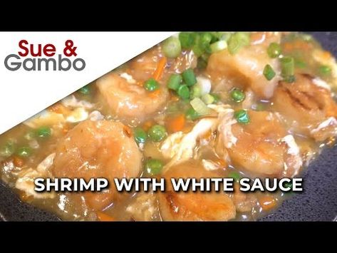 (734) Chinese Shrimp with White Sauce - YouTube Chinese White Sauce, Chinese Shrimp, White Sauce Recipe, White Sauce, Shrimp Recipes, Learn To Cook, Sauce Recipe, How To Cook, Chinese Food