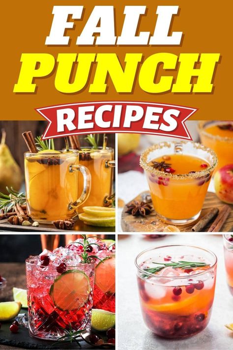 Fall Wedding Punch Recipes, Autumn Punch Alcohol, Bourbon Fall Punch, Easy Fall Punch Recipes Alcoholic, Fall Cocktail Punch Recipes, Autumn Party Ideas Decor, Fall Wedding Punch, Fall Party Punch Alcohol, Fall Punch Recipes Alcholic Easy