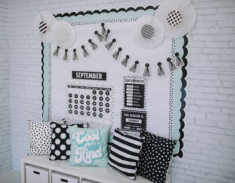 Introducing: dreamy mini collections. Think of these as the grab 'n go collections - not as robust as the full collections but just as inspiring! If you are not wanting to overhaul your classroom decor, but wanting to add some pieces to "spruce it up", these mini collections are the perfect solution! Black and white, a Red Classroom Theme, Black And White Classroom Decor, White Classroom Decor, Black And White Classroom, Trendy Classroom, Red Classroom, Seasons Chart, Teacher Door Decorations, White Classroom