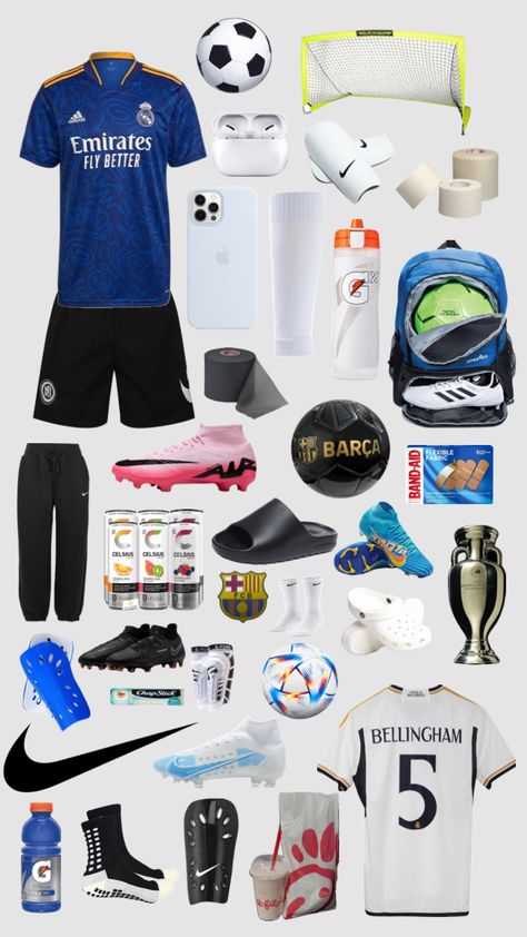 Soccer Training Workout, Soccer Essentials, Soccer Bag, Football Bag, Preppy Stickers, Soccer Outfit, Brown Hair Inspo, Boots Ideas, Soccer Outfits