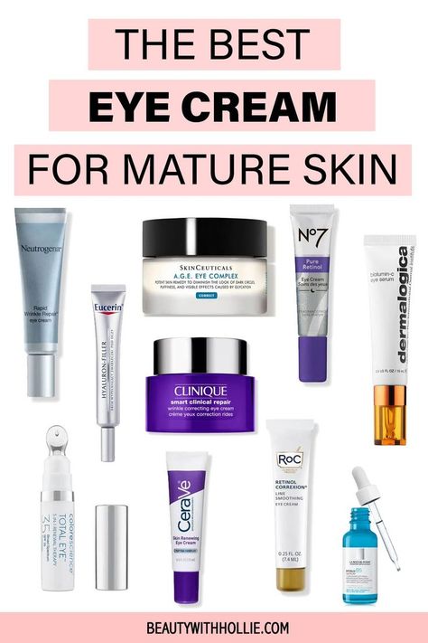 The Best Eye Cream For Mature Skin in 2023 Regular Skin Care Routine, Eye Wrinkle Cream, Wrinkle Remedies, Skin Lightener, Wrinkle Repair, Proper Skin Care, Best Eye Cream, Best Skin Care Routine, Eye Creams