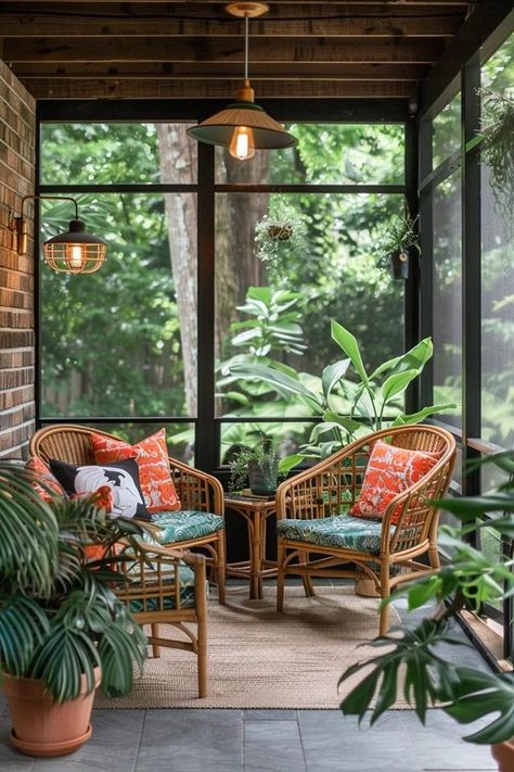 Affordable Small Screened Porch Design Tips Close Porch Ideas, Affordable Front Porch Ideas, Small Sun Porch Ideas, Enclosed Screen Porch Ideas, Small Screened Porch Designs, Small Screen Porch Ideas, Small Screened In Back Porch Ideas, Country Screened In Porch, Screened In Porch Decorating Ideas Farmhouse