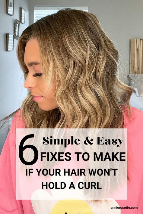 my hair wont hold curls How To Make Fine Hair Hold Curl, Tips To Curling Your Hair, How To Curl Hair That Doesn’t Hold Curl, Hair Won’t Hold Curl, How To Hold A Curl In Hair, How To Make Hair Hold Curl, How To Get Hair To Hold Curl, Long Lasting Curls For Straight Hair, Curl Fine Straight Hair