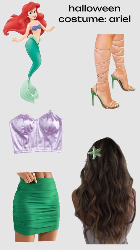 Halloween Costume #10: Ariel 🐚 Ariel Outfit Ideas, The Little Mermaid Halloween Costume, Red Head Halloween Costumes, Ariel Halloween, Ariel Halloween Costume, Disney Princess Halloween Costumes, Lilly Pulitzer Outfits, Mermaid Halloween Costumes, Ariel Costumes