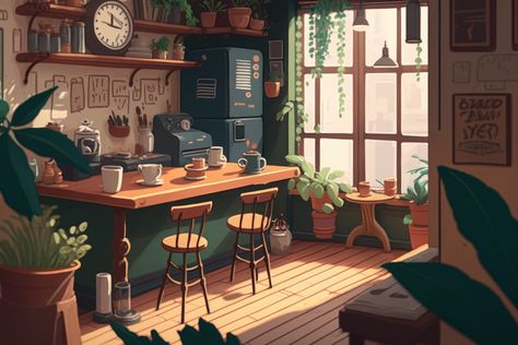 Cozy Room Wallpaper Desktop, Laptop Cozy Wallpaper, Cozy Desktop Wallpaper Macbook, Lo Fi Wallpaper Desktop, Lo Fi Aesthetic Wallpaper Desktop, Lofi Cafe Wallpapers, Cozy Desktop Background, Cozy Anime Wallpaper Desktop, Coffee Shop Wallpaper Desktop