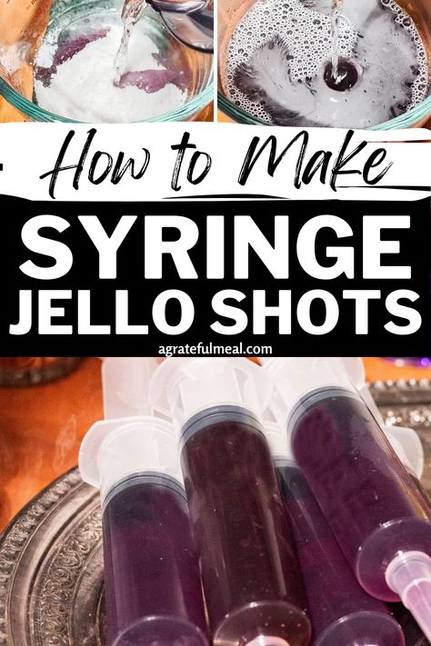 Halloween Cocktail Syringe, Jello Shots Seringue, Jello Shots Vodka Recipe, Jello Shots In A Syringe, Jello Shots Syringes Recipe, Syringe Alcohol Shots, Halloween Jell-o Shots In Syringe, Jello Shots In Syringes How To Make, How To Make Syringe Jello Shots