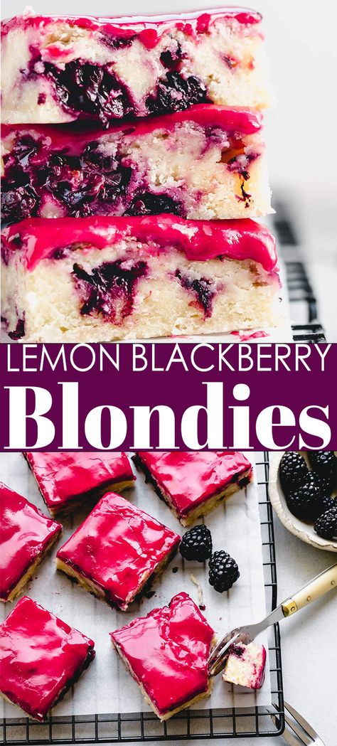 Simple Blackberry Dessert, Blackberry And Lemon Recipes, Everything Bars Desserts, Apple Blackberry Desserts, Blackberry Lemon Curd Bars, Black Raspberry Recipes Desserts, Blackberry Lemonade Pie, Berry Baking Recipes, Raspberry And Blackberry Recipes