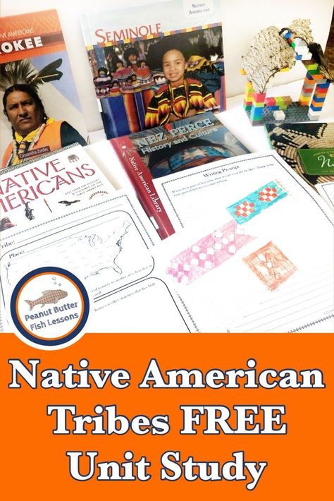 FREE Unit Study showing books, projects and printable notebooking pages for studying native american tribes. These pages allow you to take notes about each tribe’s location, language, food, family and tribe structure, buildings, and more. #nativeamericans #ushistory #tribes American History Lessons High School, History Lessons High School, High School American History, Culture Studies, Native American Lessons, Free Unit Study, November Preschool, Butter Fish, History Lessons For Kids