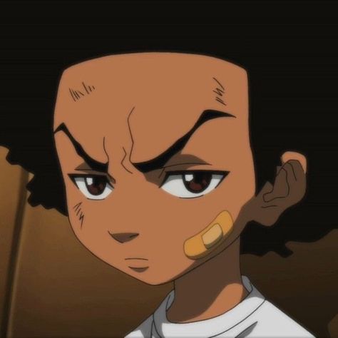 Boondocks Poster, Boondocks Characters, Boondocks Pfp, Boondocks Cartoon, The Boondocks Cartoon, Huey Freeman, Black Cartoons, Boondocks Drawings, Cr7 Jr