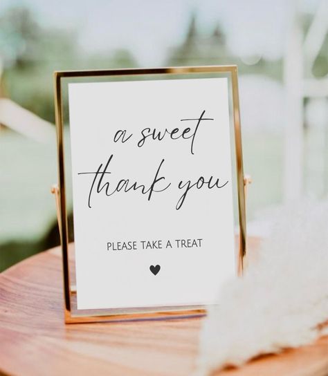 Party Favor Sign Ideas, Party Favor Table Ideas, Favor Table Ideas, Take A Favor Sign, Party Favor Sign, Party Favor Table, Take A Treat Sign, 2024 Minimalist, Modern Wedding Favors