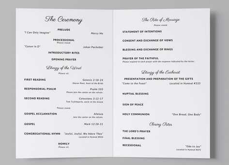 Free Catholic Wedding Program Template: Edit for FREE with Canva! Wedding Handouts, Wedding Booklet Church, Wedding Church Programs, Wedding Ceremony Booklet, Wedding Program Template Free, Wedding Program Booklet, Catholic Wedding Program, Wedding Booklet, Catholic Marriage