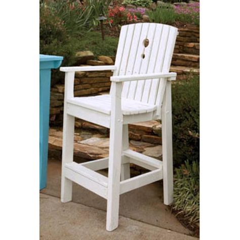 Uwharrie Companion Tall Outdoor Dining Chair with Arms Patio Bar Stools, Bar Patio, 30 Bar Stools, Wine Cabinet, Outdoor Furniture Collections, Patio Bar, Adirondack Chairs, Woodworking Tips, Side Chairs Dining