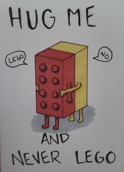 For Him Diy, Hug Me And Never Lego, I Love You Artwork, Jokes To Tell Your Boyfriend, Hugging Drawing, Punny Cards, Love Humor, Too Much Sugar, Creative Birthday Cards