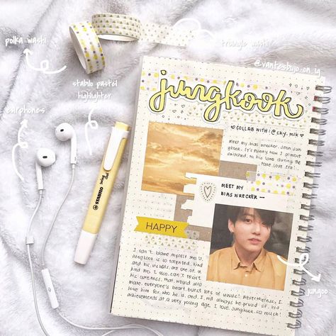 Stabilo Pastel, Bts Journal, Hey Yall, Kpop Journal, My Tho, Aesthetic Ideas, Memory Books, Moleskine, Bias Wrecker