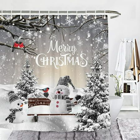 The Christmas holiday is approaching, do you have good ideas for bathroom decor ? if not, please get the Christmas decor shower curtain without any hesitation, it will brighten up your bathroom during holiday, spread the christmas cheer into every corner of your bath, staring into the burning fire, I'm sure you will have more eager for the Christmas celebration. Package includes: Christmas shower curtain package includes 1 curtain and 12 plastic hooks in total.The curtain measures approximately Holiday Bathroom Decor, Snowman Shower Curtain, Holiday Shower Curtains, Christmas Shower Curtain, Holiday Bathroom, Cloth Shower Curtain, Christmas Shower, Christmas Shower Curtains, Winter Snowman