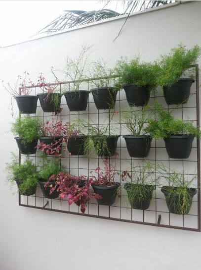 Hanging Wall Plants Outdoor, Pvc Vertical Garden, Wall Plant Hangers Indoor Metal, Green Wall Outdoor Vertical Planter, Living Wall Pots & Planters, Wall Hanging Decorations, Outdoor Herb Garden, Indoor Plant Wall, Artificial Plant Wall