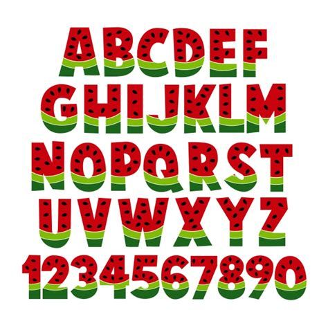 Watermelon Lettering, Spongebob Birthday Party, Monogram Machine, Hand Lettering Alphabet, Lettering Alphabet Fonts, Calligraphy Alphabet, Coffee Poster, Bubble Letters, Cute Fonts