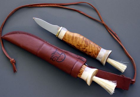 Mushroom Knife, Forge Ideas, Shop Press, Reindeer Antlers, Hot Picks, Knife Making, Blacksmithing, Antlers, Sake