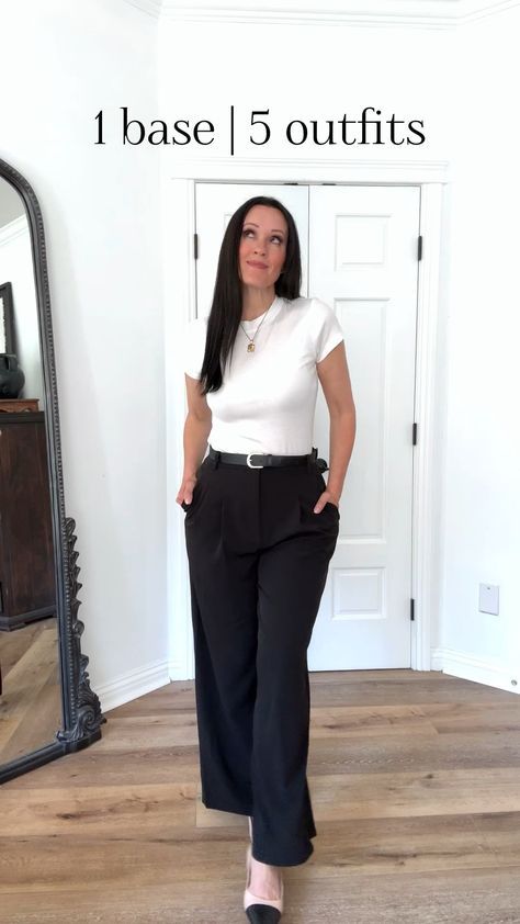 Wide-leg Pants curated on LTK Black Wide Leg Trousers Outfit, Linen Pants Outfit Work, Trousers Outfit Work, Black Wide Leg Pants Outfit, Wide Leg Pants Outfit Work, Black Trousers Outfit, Wide Leg Trousers Outfit, Pants Outfit Work, Black Trousers Casual