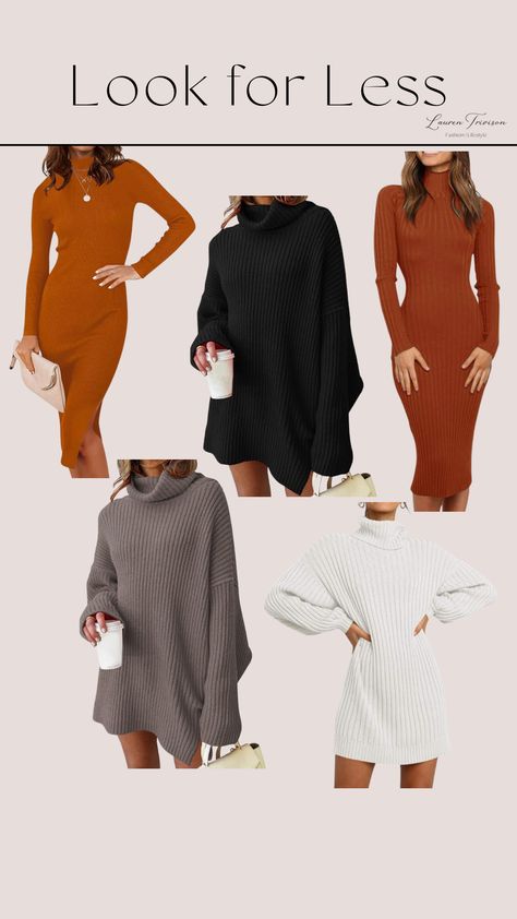 Coziest sweater dresses for fall from Amazon. Featuring tall and midsize approved dresses for family photos or thanksgiving! Amazon Fall Dress, Amazon Thanksgiving Outfit, Dresses For Family Photos, Sweater Dresses For Fall, Dresses For Fall, Cozy Sweater Dress, Fall Sweater Dress, Fall Inspiration, Dressy Fashion