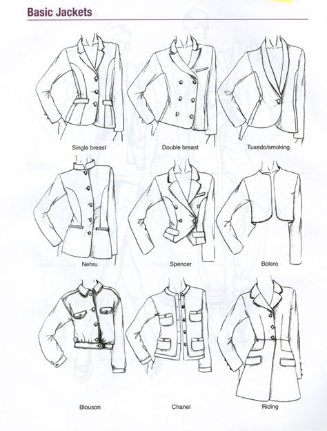 Jackets For Women Drawing, Jacket Illustration Sketches, Jacket Tutorial Drawing, Drawing Jackets Design Reference, Drawing A Jacket, Coat Sketch Fashion Drawings, Women Drawing Tutorial, Coat Drawing Sketches, Jacket Sketch Drawing