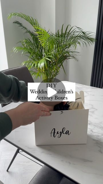 homewithmichaela on Instagram: "✨Wedding Activity Boxes✨ Here’s what I put in my children’s activity boxes, I tweaked each box to suit 🙌🏻 Made these myself and added a name vinyl for a personal touch! Let me know what you think below… #diy #weddingdiy #weddingbudget #weddingbudgettips #weddingday #activitybox #diywedding #weddingideas #weddinginspiration #childrensactivities #weddingdaydetails #fyp #timelapse #timelapsereel #makeitwithme #instadaily #instagood #realhomesofinsta #weddingplanning #tips #tipsandtricks #bridetips #2024bride #budgetwedding #budgetweddingideas #weddinginsta #weddingwednesday" Wedding Children Activities, Kids Wedding Favours, Busy Bags Wedding, Wedding Extras Touches, Wedding Personal Touches, Kids Wedding Favors, Wedding Activity, Wedding Extras, Kids Wedding Activities