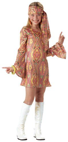 California Costumes Toys Disco Dolly, Large Best Halloween Costumes & Dresses USA Disco Girl Costume, Disco Costume, Hippie Halloween, Mode Retro, California Costumes, Disco Fashion, Disco Fever, Fancy Dress Up, School Hair