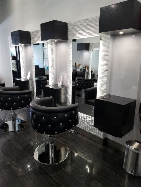 Hair Salon Furniture, Salon Interior Design Ideas, Hair Salon Interior Design, Interior Design Color Schemes, Nail Salon Interior Design, Beauty Salon Interior Design, Home Hair Salons, Nail Salon Interior, Hair Salon Design