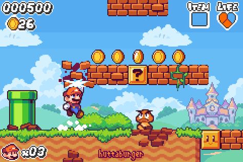 (14) Startseite / Twitter Platformer Tileset Pixel Art, Mario Level Design, Video Game Style Art, Super Mario Color Palette, Platformer Game Design, Retro Game Design, Platformer Tileset, Mario And Luigi Games, Super Mario Game