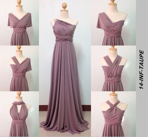 Infinity Dress Ways To Wear, Infinity Dress Styles, Vestido Convertible, Purple Prom Dresses, Infinity Dress Bridesmaid, Cocktail Prom Dress, Multi Way Dress, Purple Prom, Purple Prom Dress