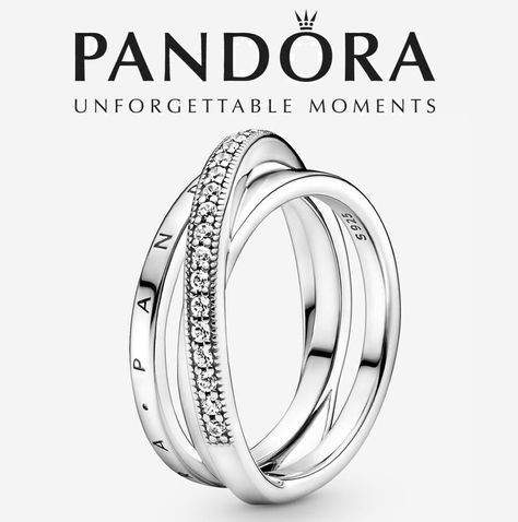 Go for linear layers with the Crossover Pavé Triple Band Ring. This Sterling Silver ring features three bands, with one diagonally overlapping the other two. One inner band has the Pandora logo, the other inner band is polished and the outer band features clear cubic zirconia pavé framed by micro-beading. All three bands merge at the back of the ring shank. Inspired by the spiral structure of the solar system, this ring brings a sleek, structural sophistication to any look. Collection Pandora Si 3 Band Ring, Pandora Logo, Triple Band Ring, Pandora Earrings, Pandora Ring, Ring Shank, Pandora Rings, The Solar System, Pearl Stud Earrings