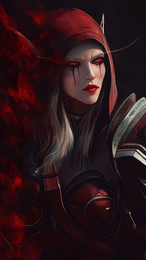 World Of Warcraft Druid, Warcraft Wallpaper, Banshee Queen, Wow Of Warcraft, World Of Warcraft Characters, Sylvanas Windrunner, Warcraft Characters, Blood Elf, Cartoon Character Tattoos