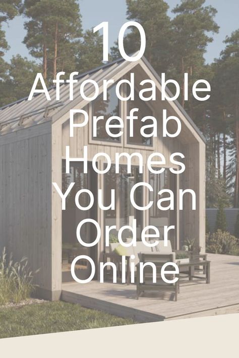 Are you looking for the perfect home but don't have the time for a lengthy and costly construction process? Look no further than Craft-Mart's amazing collection of 10 affordable prefab homes you can order online. With options ranging from cozy cabins to spacious family homes, Craft-Mart's prefabricated homes offer a hassle-free and cost-effective way to get the home of your dreams. Prefab Home Designs, Prefabricated Houses Prefab Cottages, Prefab Addition To Home, Build Cheap House, Kit Houses Prefab, Prefab Tiny Home, Prefabricated Houses Design, Prefab Cabins Affordable, Prefab Barndominium