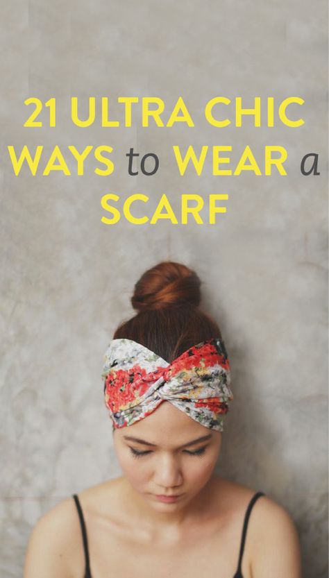 21 stylish ways to wear a scarf Sunny Hair, Head Scarfs, Sewing Hats, Twisted Hair, Beach Ootd, Wear A Scarf, Ways To Wear A Scarf, Head Scarf Styles, Easy Hair