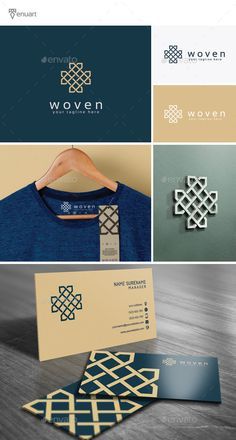 Weaving Logo, Patron Logo, Logo Typo, Thai Design, Logo Presentation, Pola Bordir, Beautiful Logos Design, Textile Logo, Abstract Logo