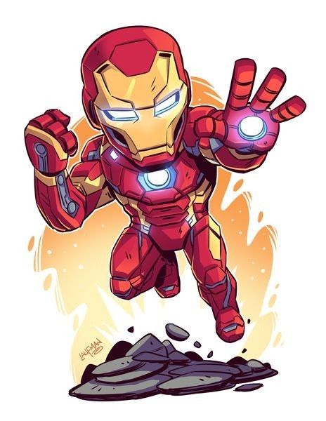 Iron Man Cartoon Wallpaper, Iron Man Drawing Cartoon, Iron Man Art Comics, Marvel Superheroes Drawings, Avengers Cartoon Drawing, Cute Marvel Drawings, Laufman Art, Marvel Avengers Cartoon, Iron Man Chibi