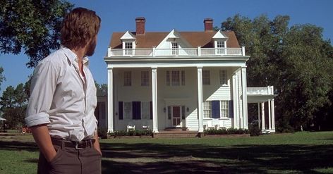 The Notebook, House From The Notebook, The Notebook House, Notebook House, Brand New House, Aesthetic View, Boone Hall, Blue Shutters, Romantic Drama