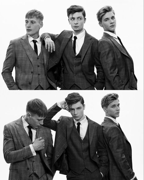 Three People Posing Reference, Duo Suit Photoshoot, Two Guys Reference Photo, Group People Reference, Group Pose Reference Drawing 3 People, Pose Reference Group Photo, Pose Reference 2 People Male, 3 Male Models Posing Together, 3 Character Group Pose Reference