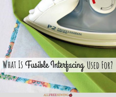 What is fusible interfacing used for, and how do you use it? What are the types of interfacing? Learn all of this and more in one simple guide! Diy Sleep Mask, Diy Placemats, Interfacing Sewing, Sewing Courses, Sewing 101, Beginner Sewing, Sewing Fabrics, Fusible Interfacing, Techniques Couture