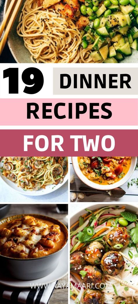 Here is a selection of dinner for two recipes that you'll surely love. Not only are they healthy but are easy to make as well. These easy dinner for two will work as main dish options for a cute gathering. Easy Dinner Recipes For Two Beginner, Yummy Dinner Recipes For Two, 4 Person Meals, Good Dinner Recipes For Two, Nice Meals For Two, Easy Entrees For Two, Healthy Dinner Recipes For 2 People, Tasty Meals For Two, Healthy Comforting Dinner Recipes