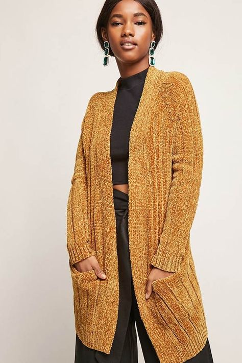 FOREVER 21 Raglan Chenille Cardigan Winter Outfits Casual Leggings, Cardigan Fall Outfit, Boho Winter Outfits, Chenille Cardigan, Trendy Cardigans, Casual Skirt Outfits, Ribbed Sweater Dress, Chenille Sweater, Winter Outfits For Work